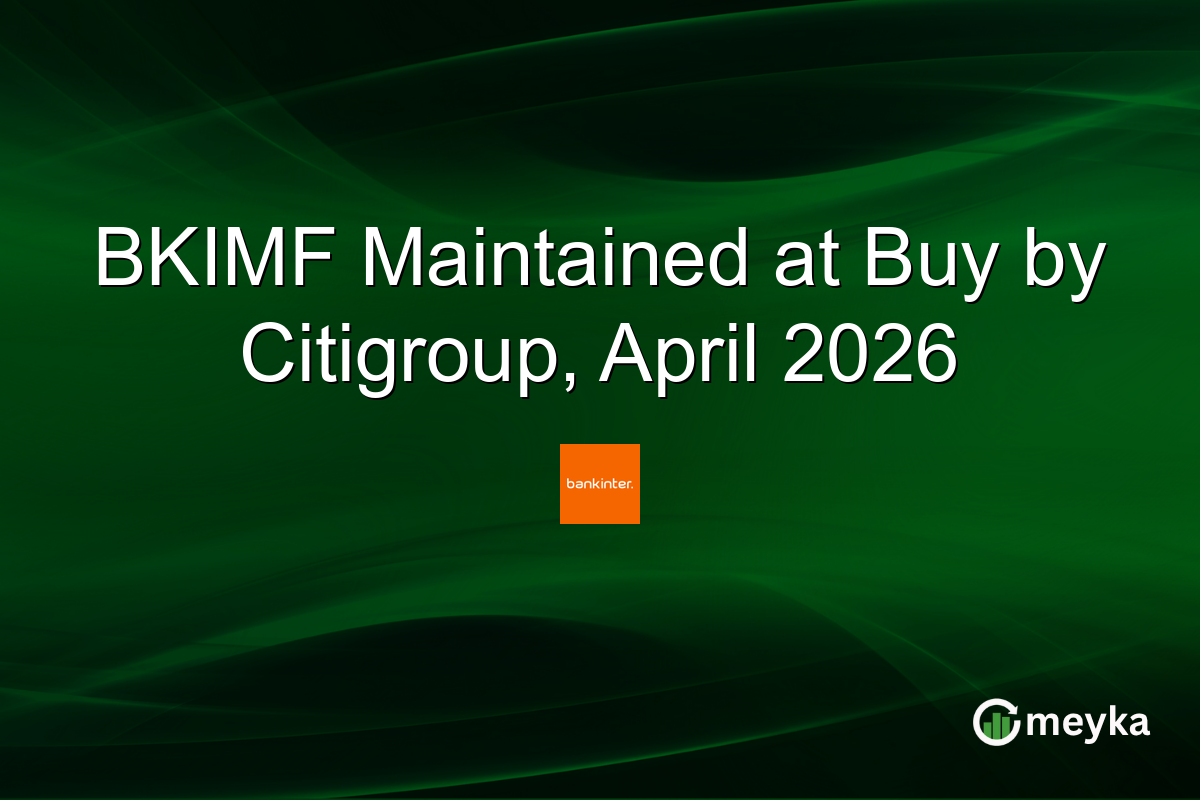 BKIMF Maintained at Buy by Citigroup, April 2026