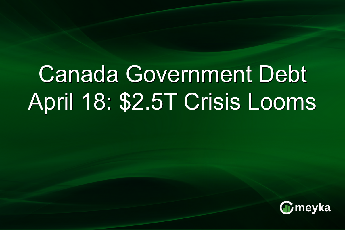 Canada Government Debt April 18: $2.5T Crisis Looms