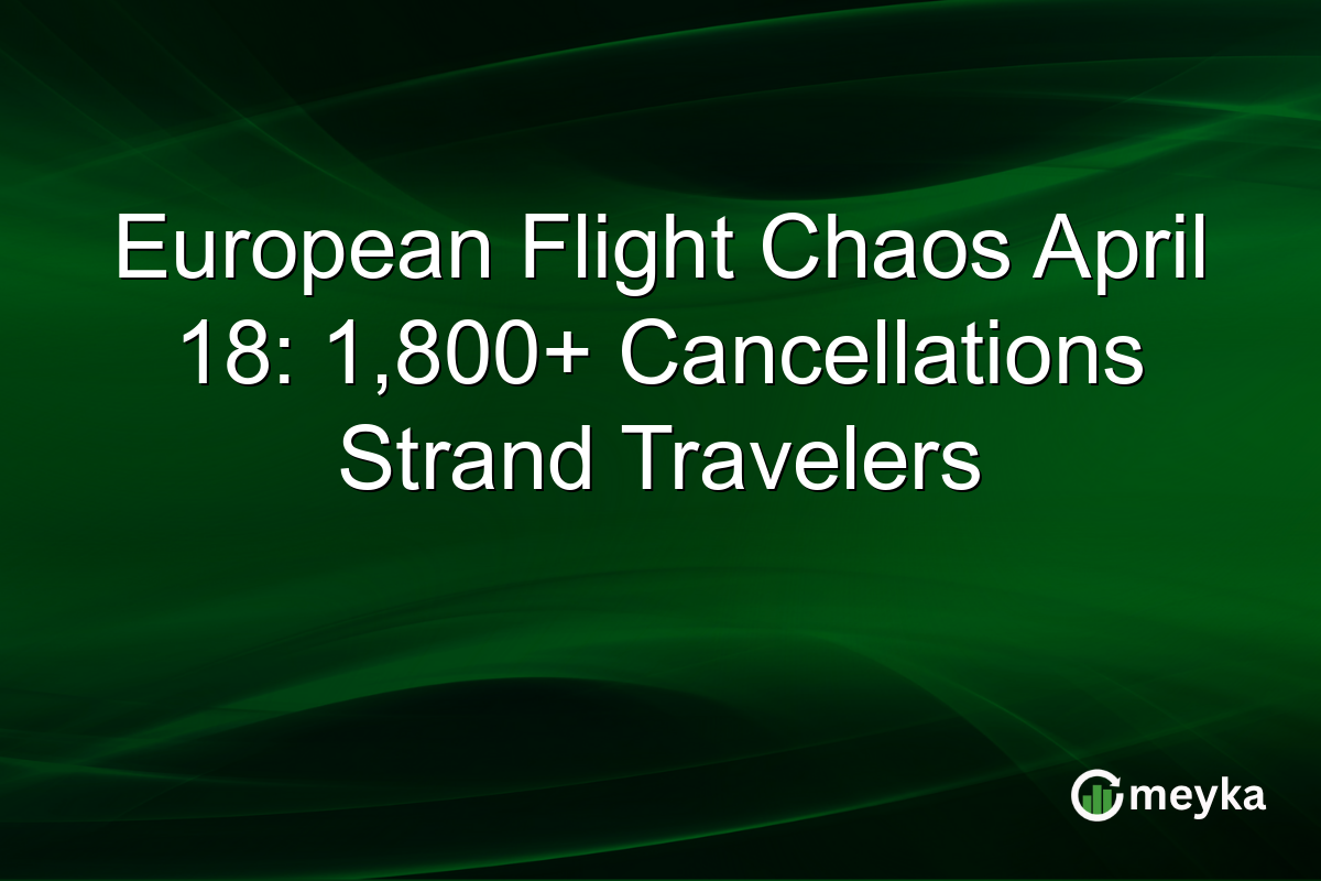 European Flight Chaos April 18: 1,800+ Cancellations Strand Travelers