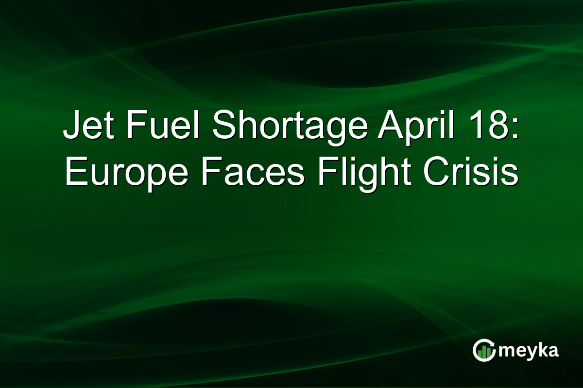 Jet Fuel Shortage April 18: Europe Faces Flight Crisis
