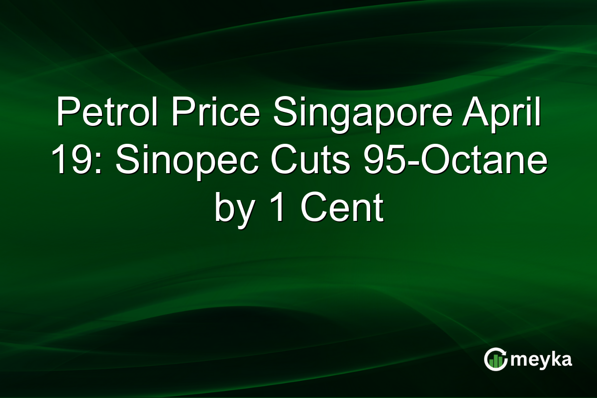 Petrol Price Singapore April 19: Sinopec Cuts 95-Octane by 1 Cent