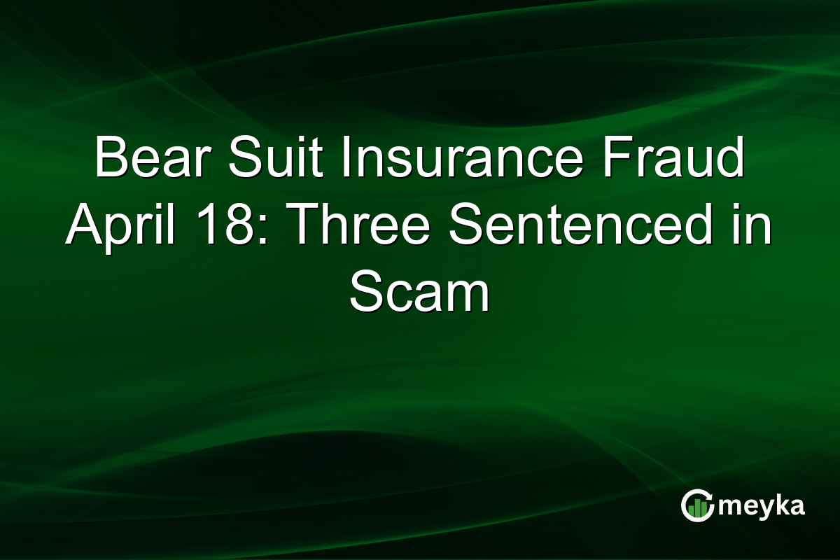 Bear Suit Insurance Fraud April 18: Three Sentenced in Scam
