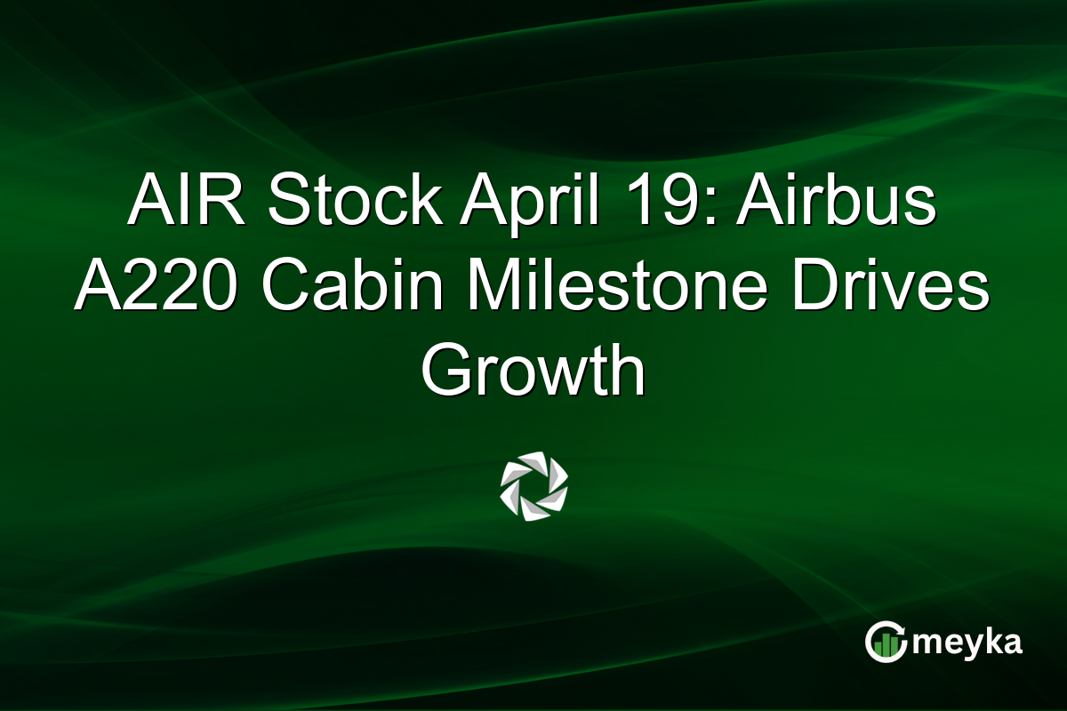 AIR Stock April 19: Airbus A220 Cabin Milestone Drives Growth