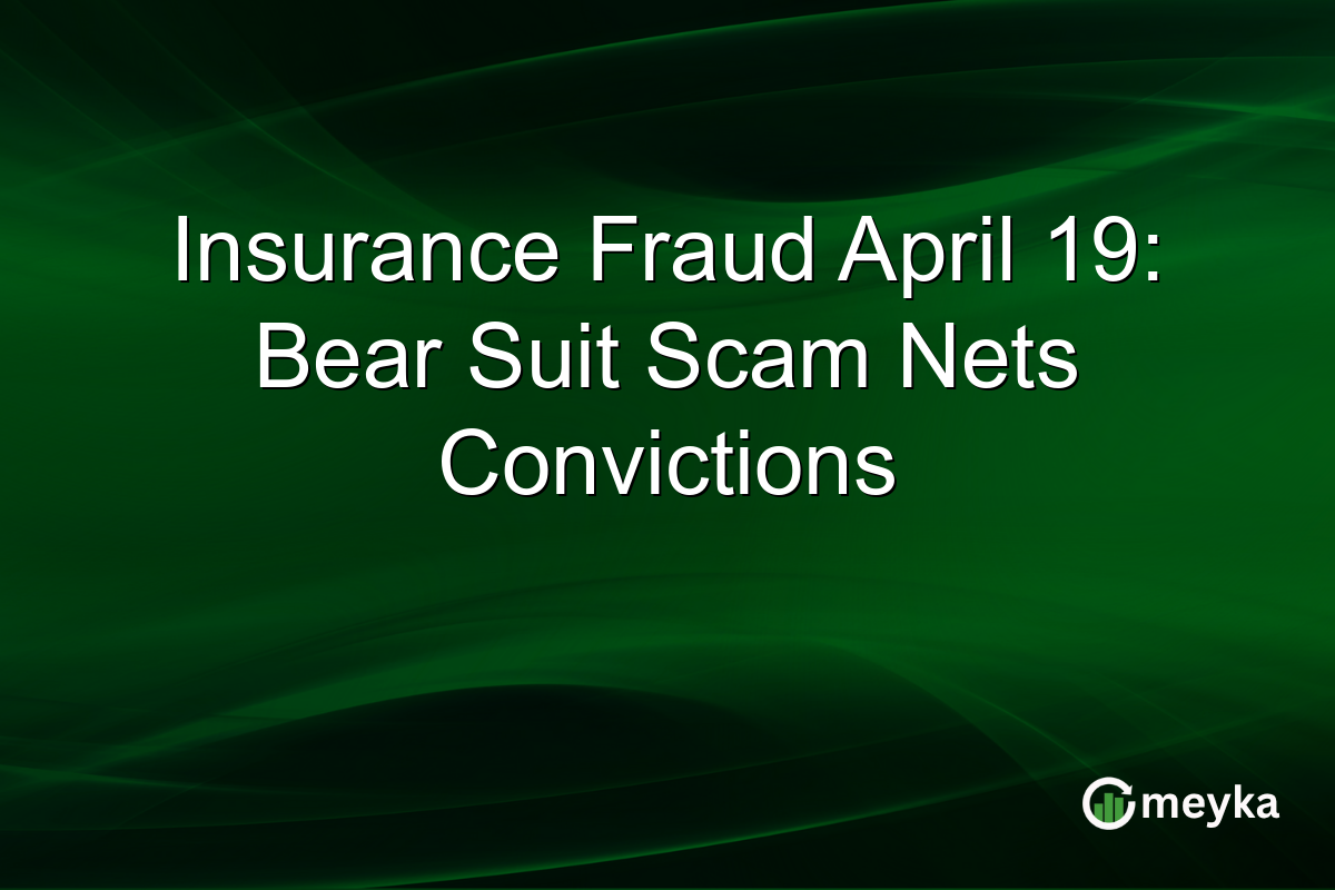 Insurance Fraud April 19: Bear Suit Scam Nets Convictions