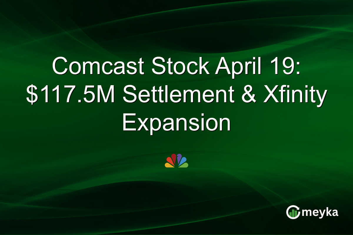 Comcast Stock April 19: $117.5M Settlement & Xfinity Expansion