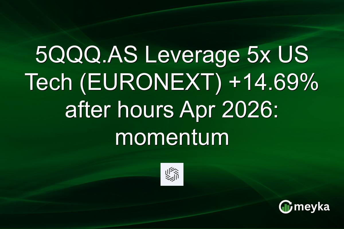 5QQQ.AS Leverage 5x US Tech (EURONEXT) +14.69% after hours Apr 2026: momentum