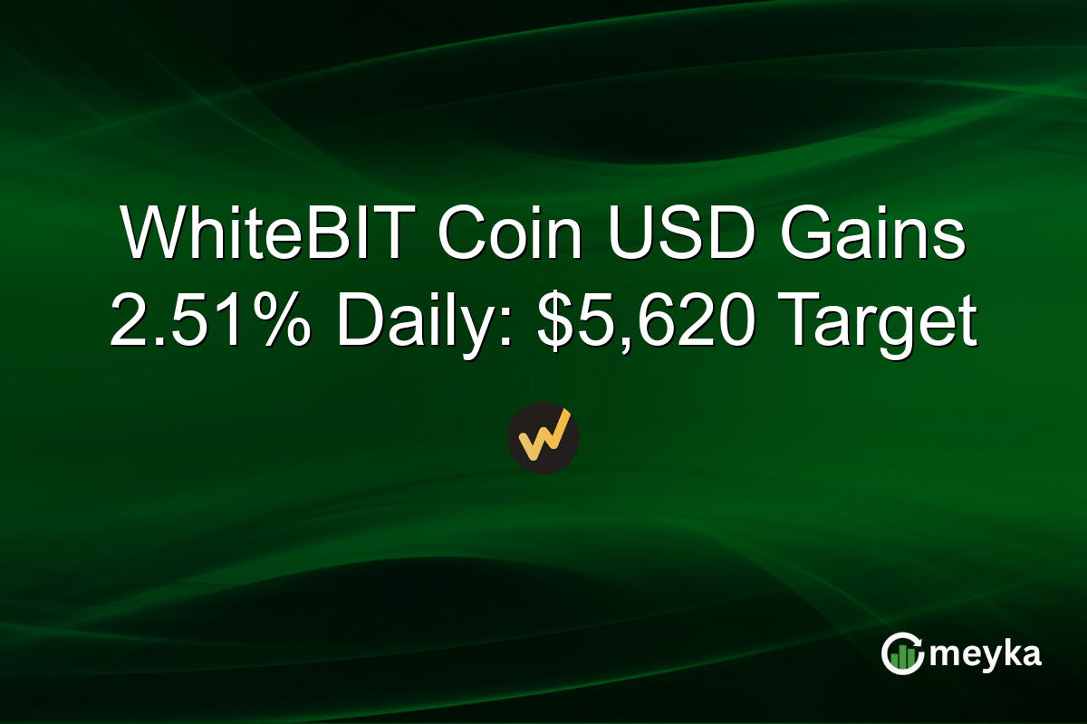 WhiteBIT Coin USD Gains 2.51% Daily: $5,620 Target