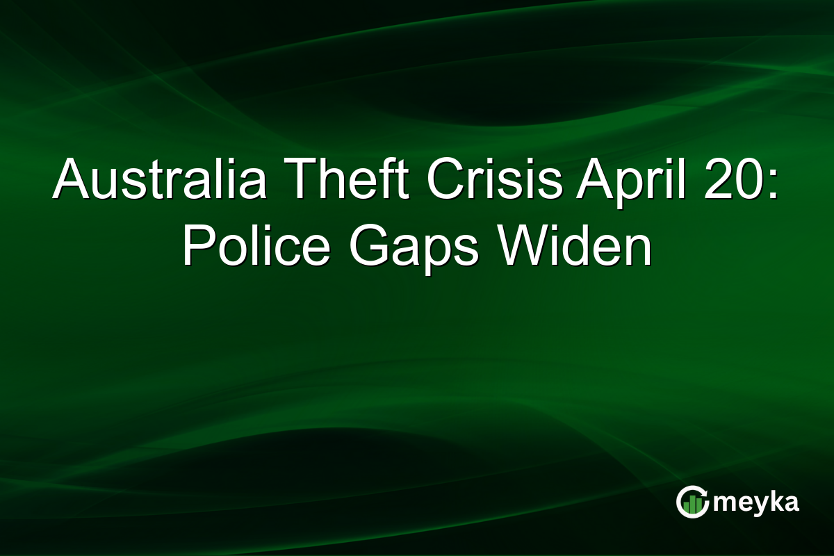 Australia Theft Crisis April 20: Police Gaps Widen
