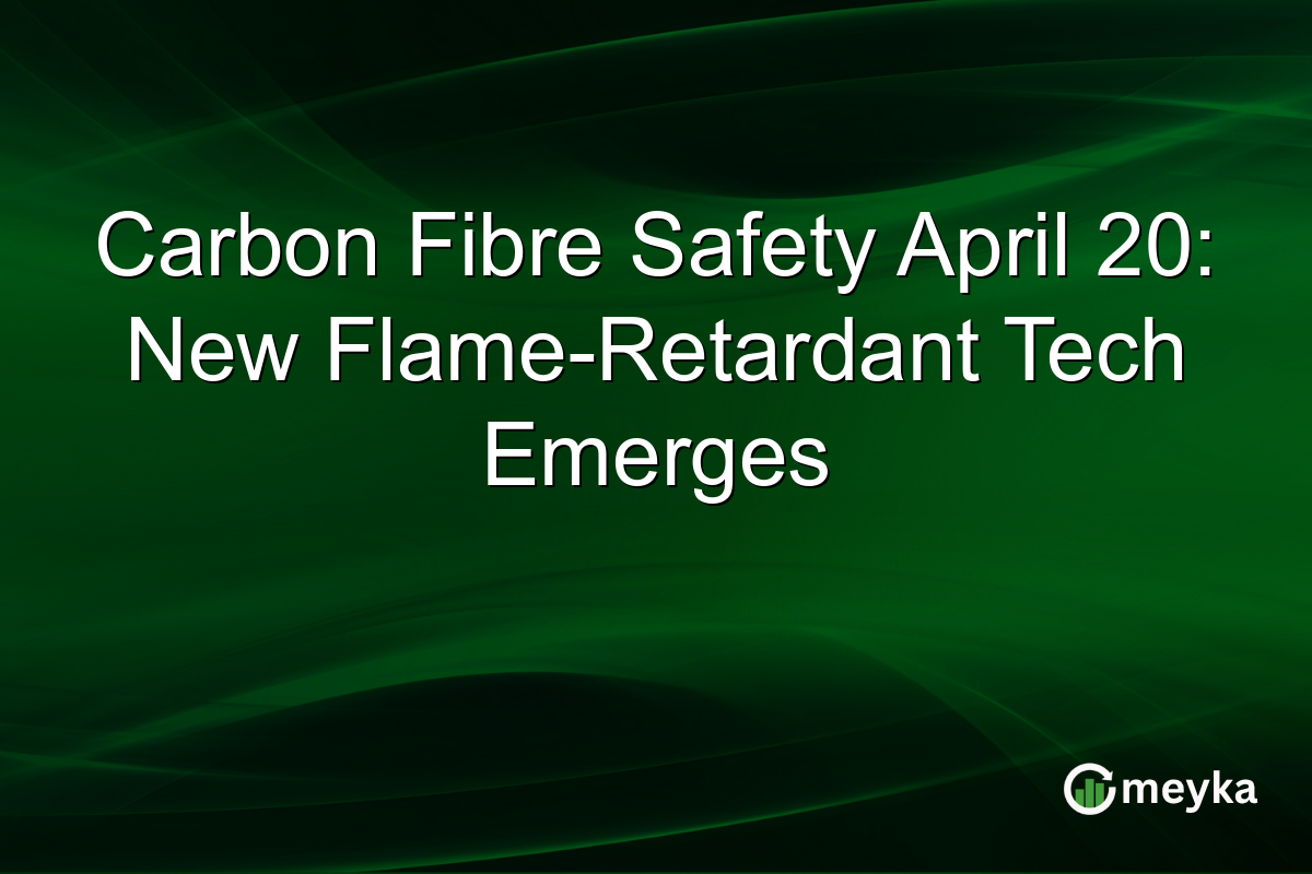 Carbon Fibre Safety April 20: New Flame-Retardant Tech Emerges
