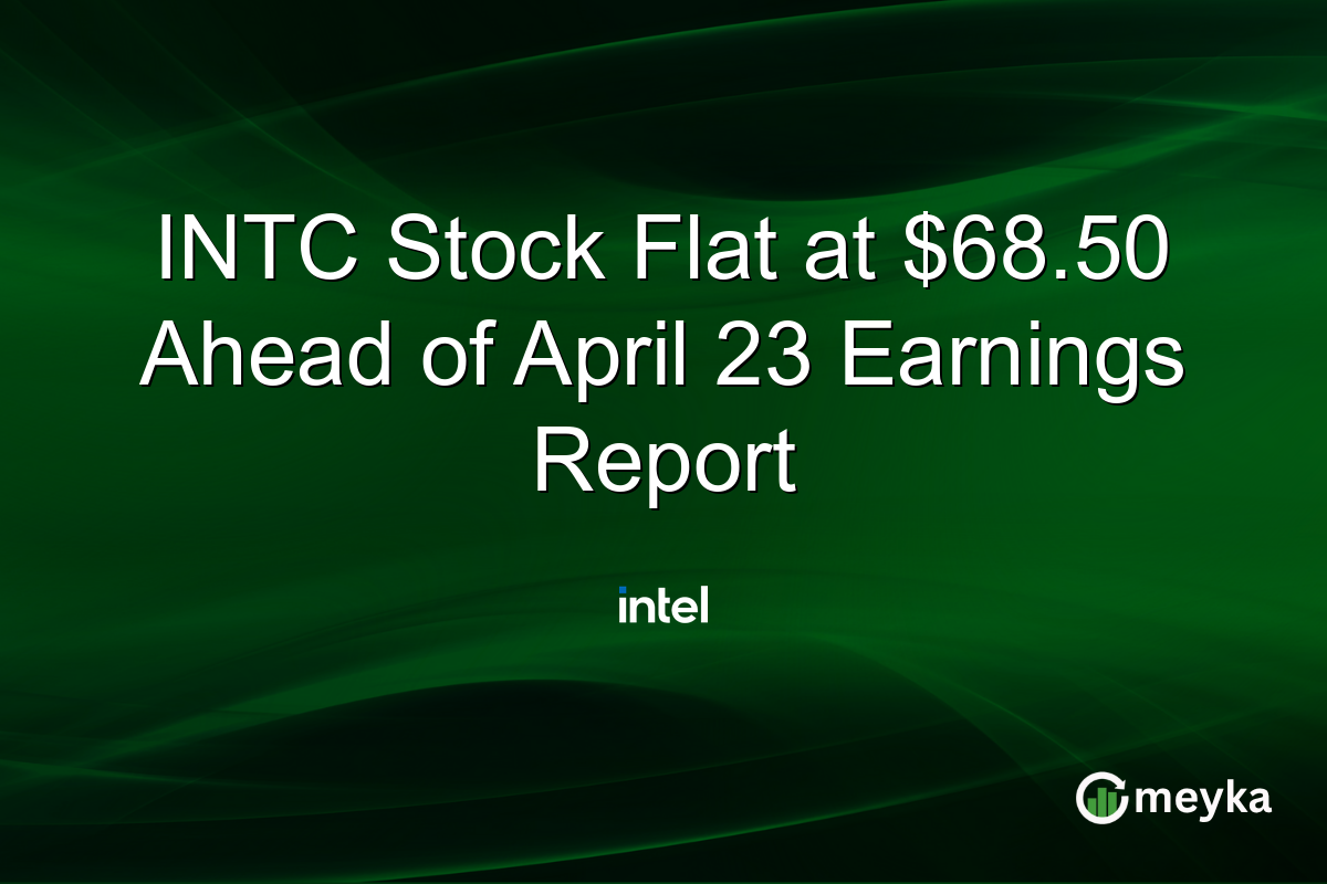 INTC Stock Flat at $68.50 Ahead of April 23 Earnings Report