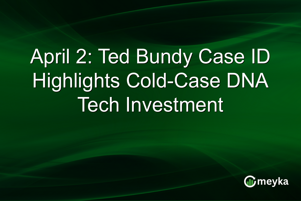 April 2: Ted Bundy Case ID Highlights Cold-Case DNA Tech Investment