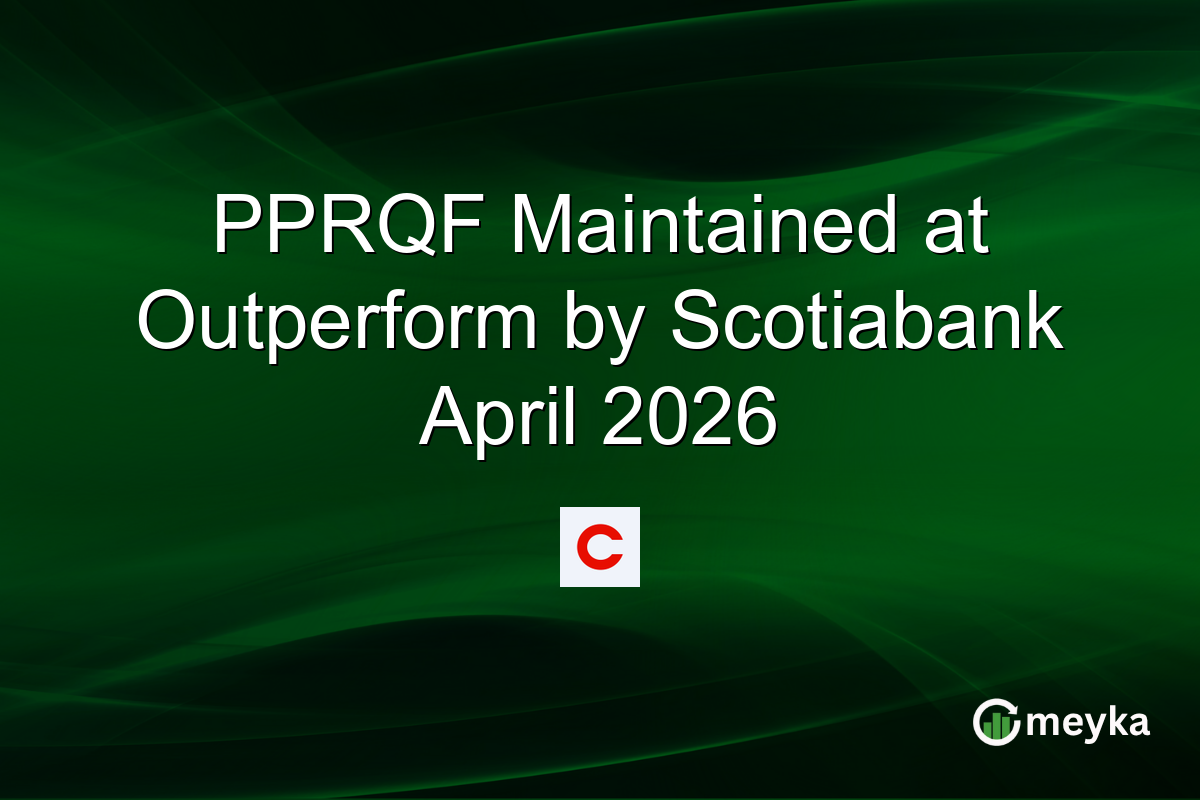PPRQF Maintained at Outperform by Scotiabank April 2026