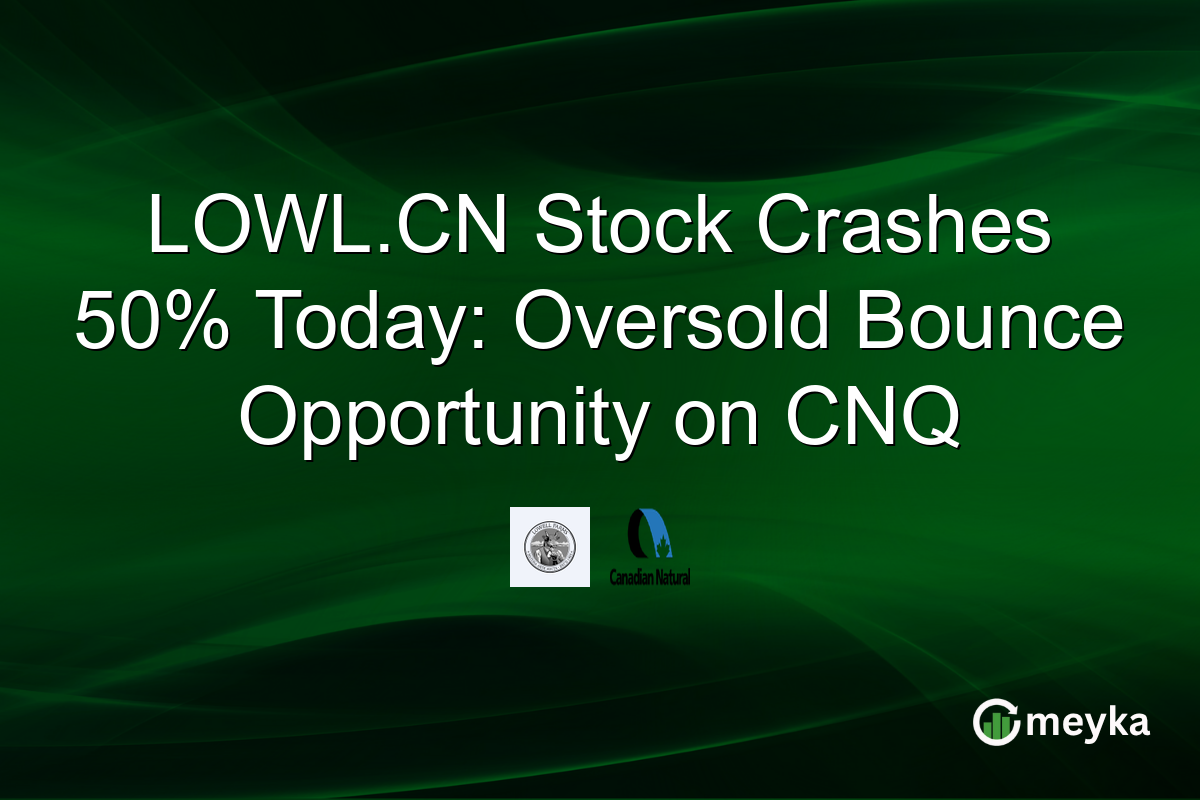 LOWL.CN Stock Crashes 50% Today: Oversold Bounce Opportunity on CNQ