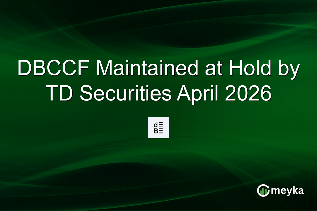 DBCCF Maintained at Hold by TD Securities April 2026