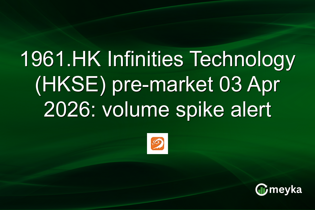 1961.HK Infinities Technology (HKSE) pre-market 03 Apr 2026: volume spike alert