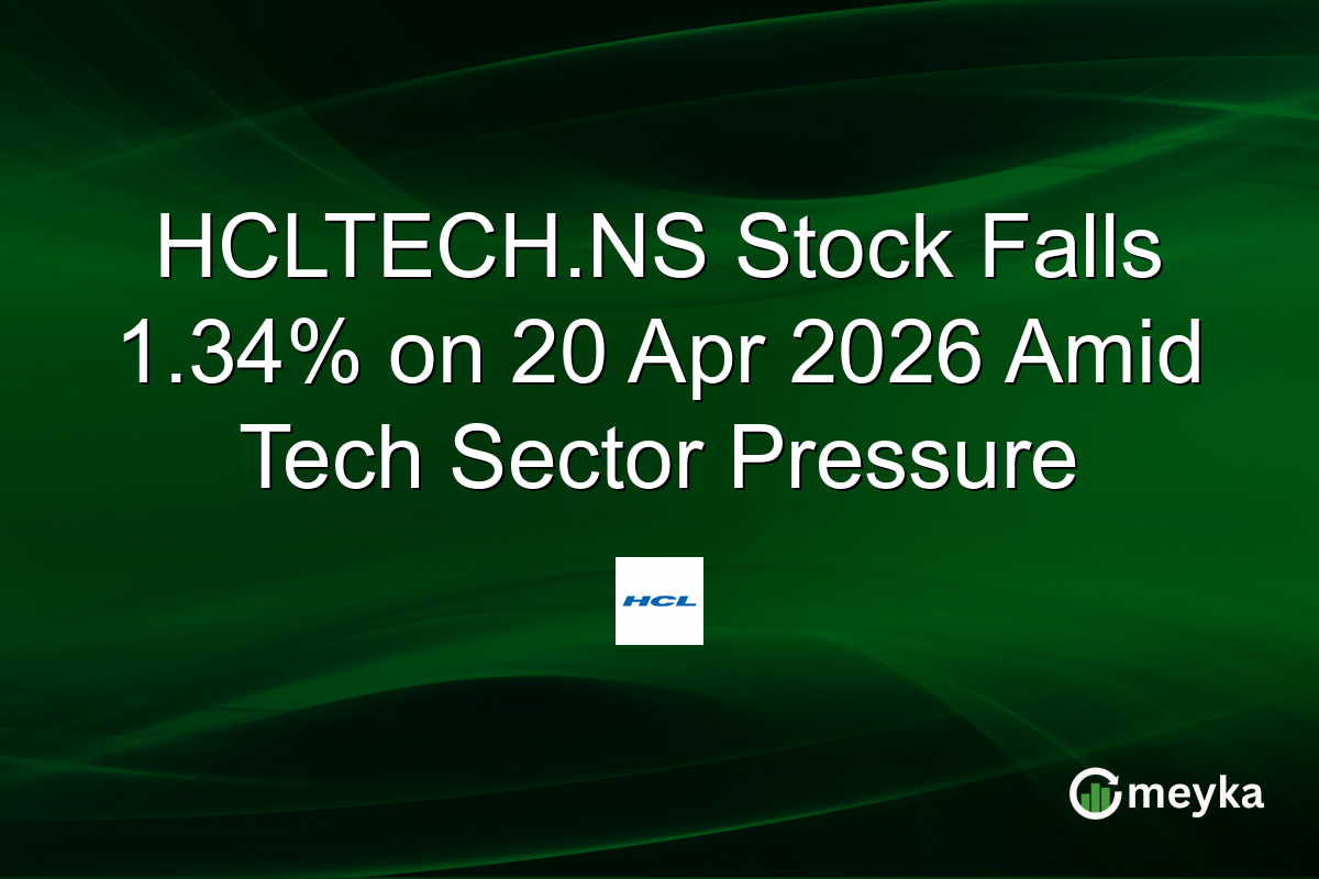HCLTECH.NS Stock Falls 1.34% on 20 Apr 2026 Amid Tech Sector Pressure