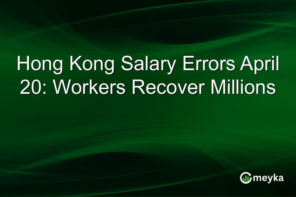 Hong Kong Salary Errors April 20: Workers Recover Millions