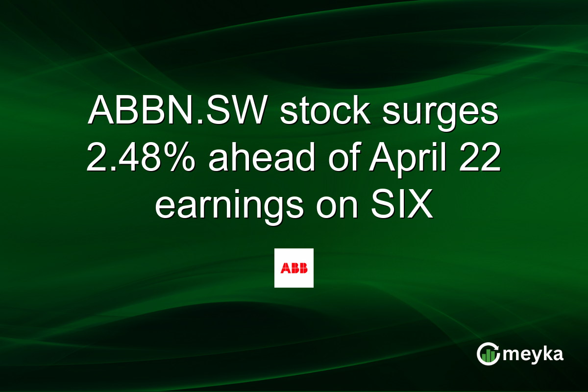 ABBN.SW stock surges 2.48% ahead of April 22 earnings on SIX