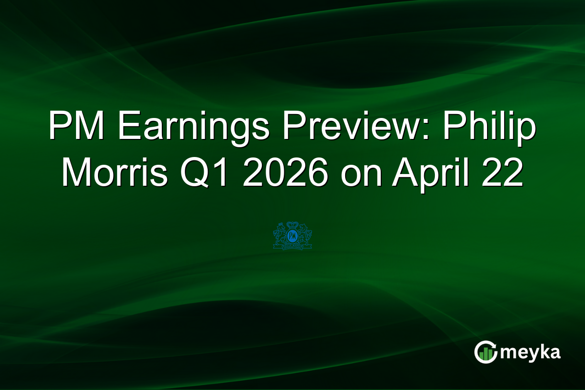 PM Earnings Preview: Philip Morris Q1 2026 on April 22