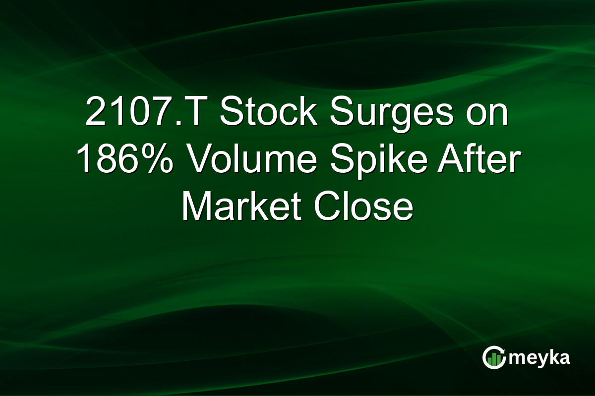 2107.T Stock Surges on 186% Volume Spike After Market Close