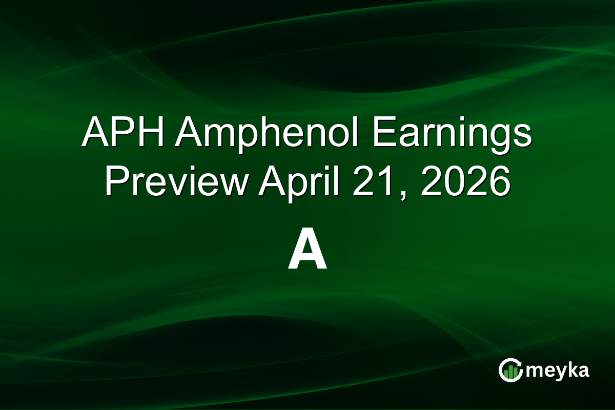 APH Amphenol Earnings Preview April 29, 2026