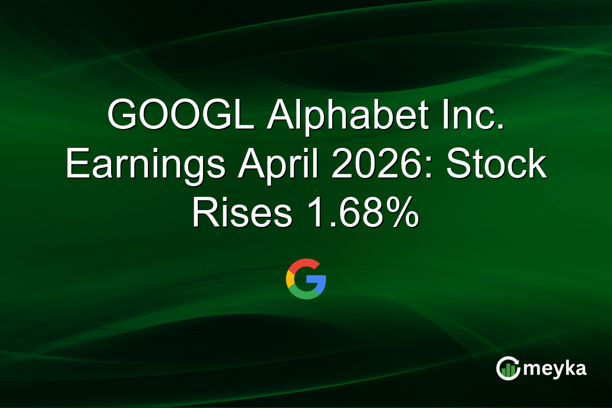 GOOGL Alphabet Inc. Earnings April 2026: Stock Rises 1.68%
