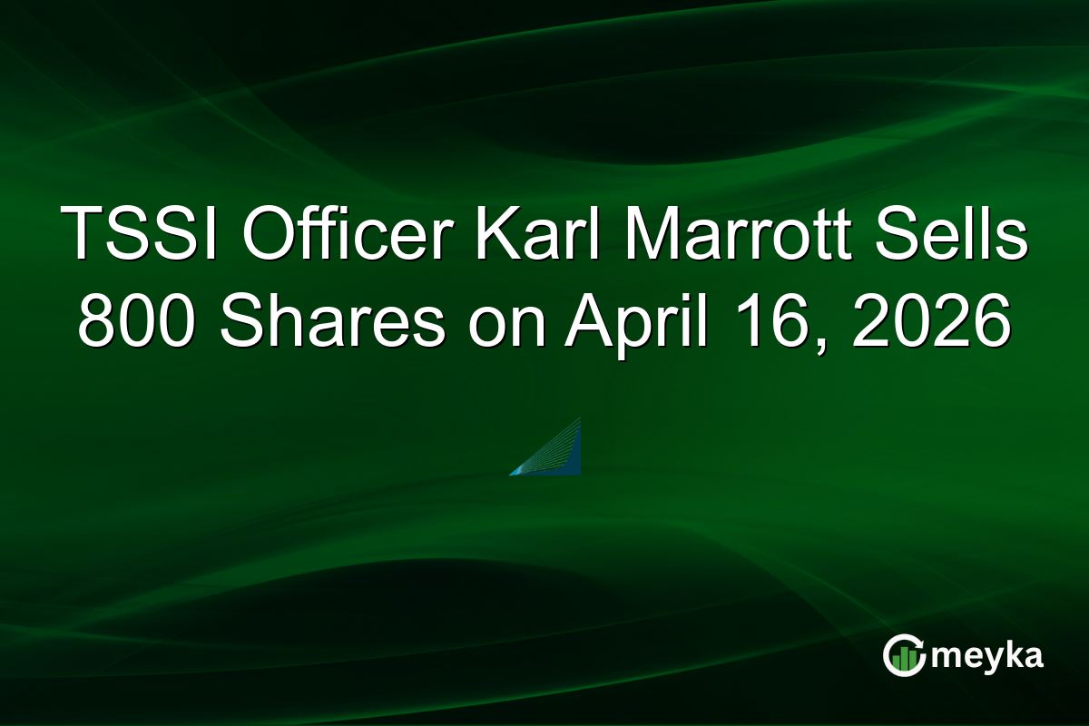 TSSI Officer Karl Marrott Sells 800 Shares on April 16, 2026