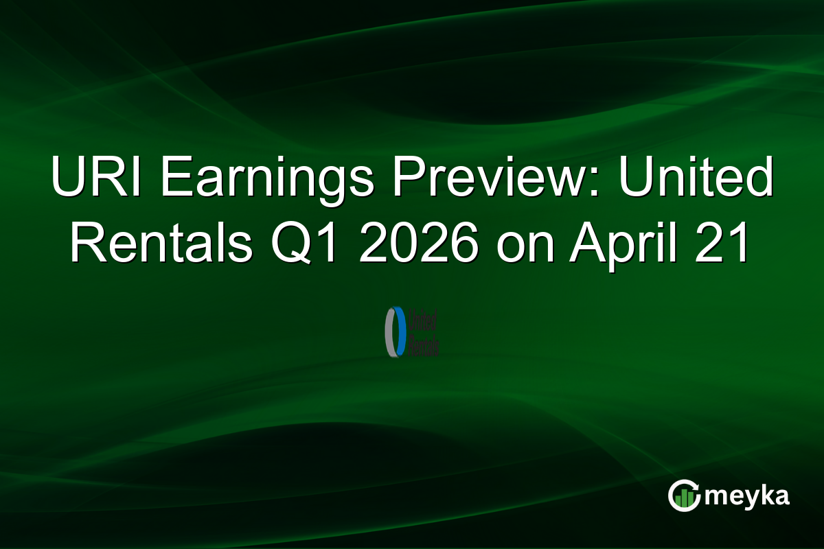 URI Earnings Preview: United Rentals Q1 2026 on April 21