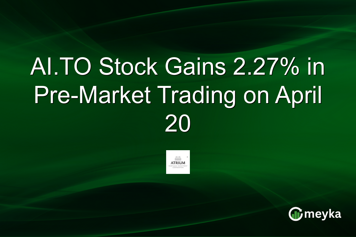 AI.TO Stock Gains 2.27% in Pre-Market Trading on April 20