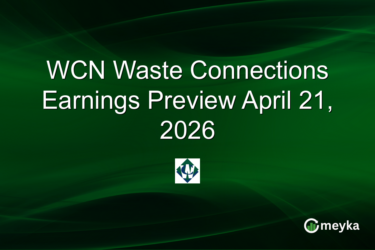 WCN Waste Connections Earnings Preview April 21, 2026