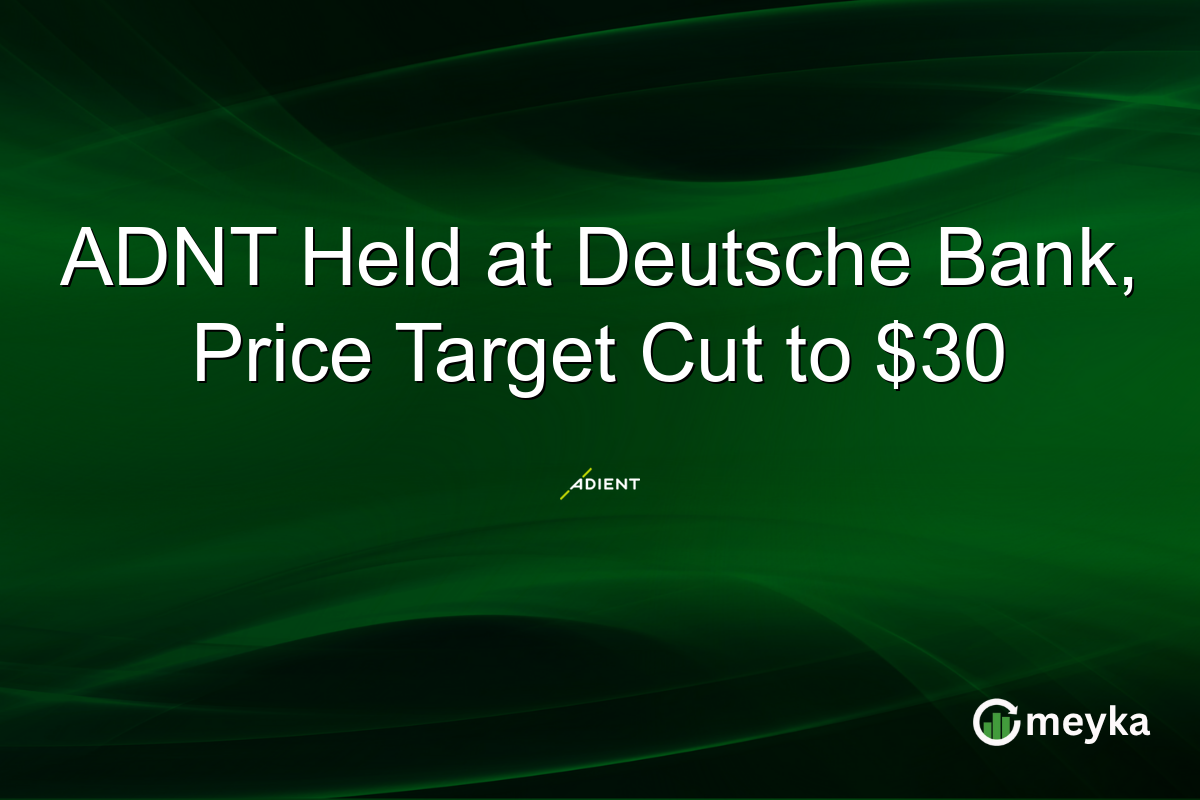 ADNT Held at Deutsche Bank, Price Target Cut to $30