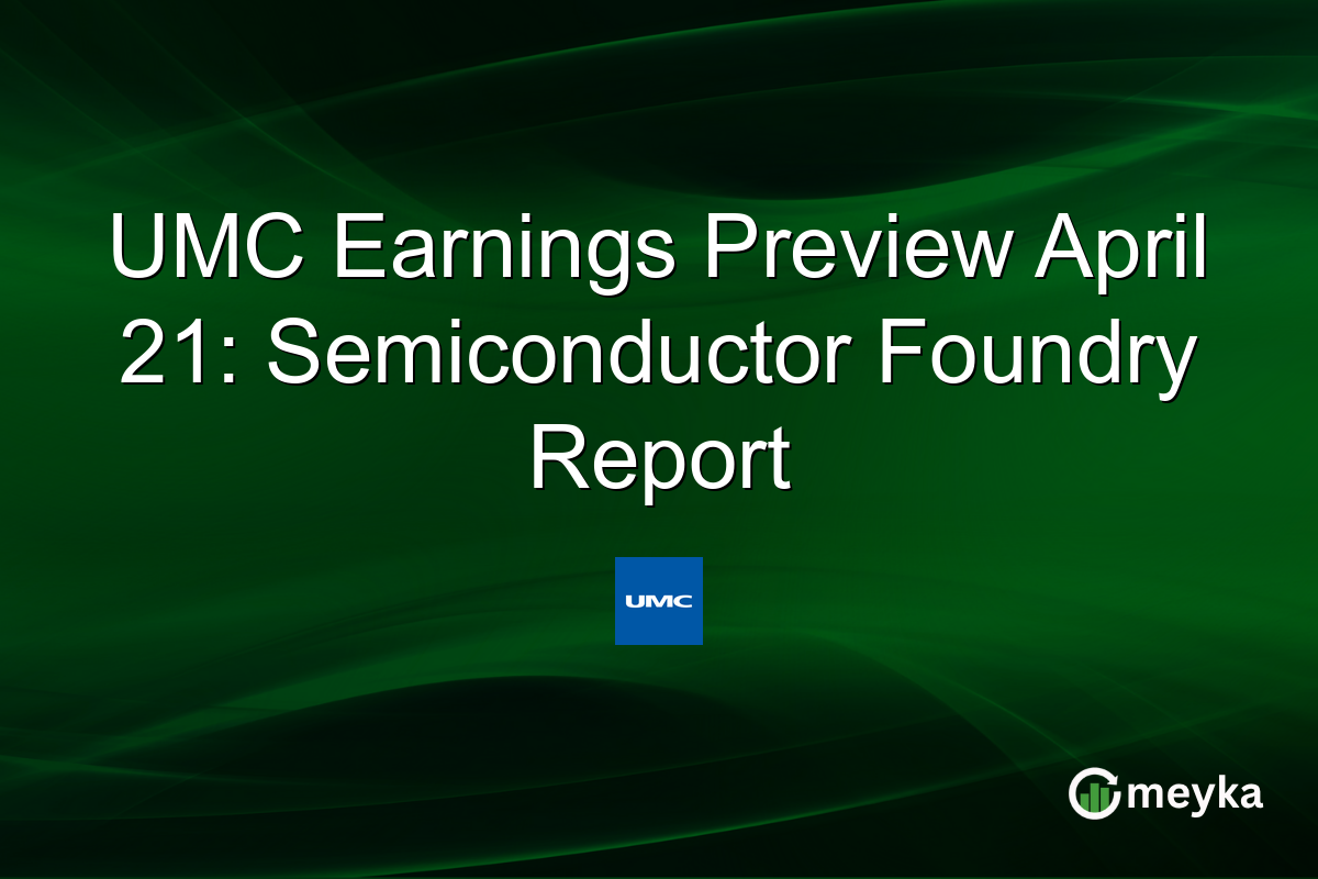 UMC Earnings Preview April 21: Semiconductor Foundry Report