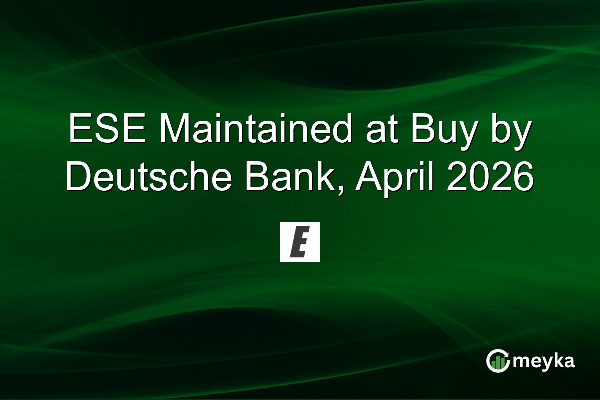 ESE Maintained at Buy by Deutsche Bank, April 2026