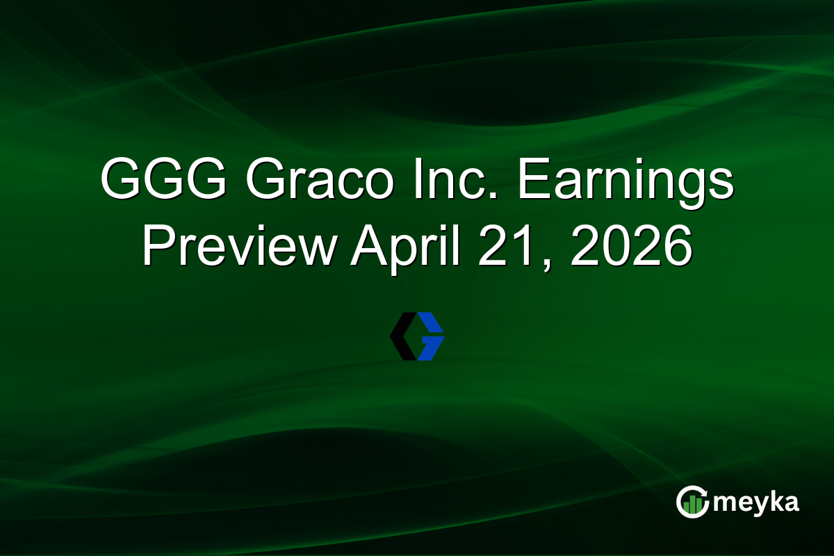 GGG Graco Inc. Earnings Preview April 21, 2026