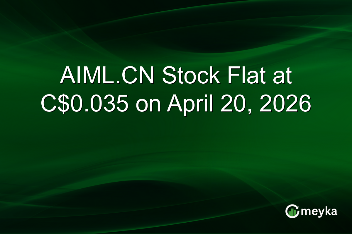 AIML.CN Stock Flat at C$0.035 on April 20, 2026