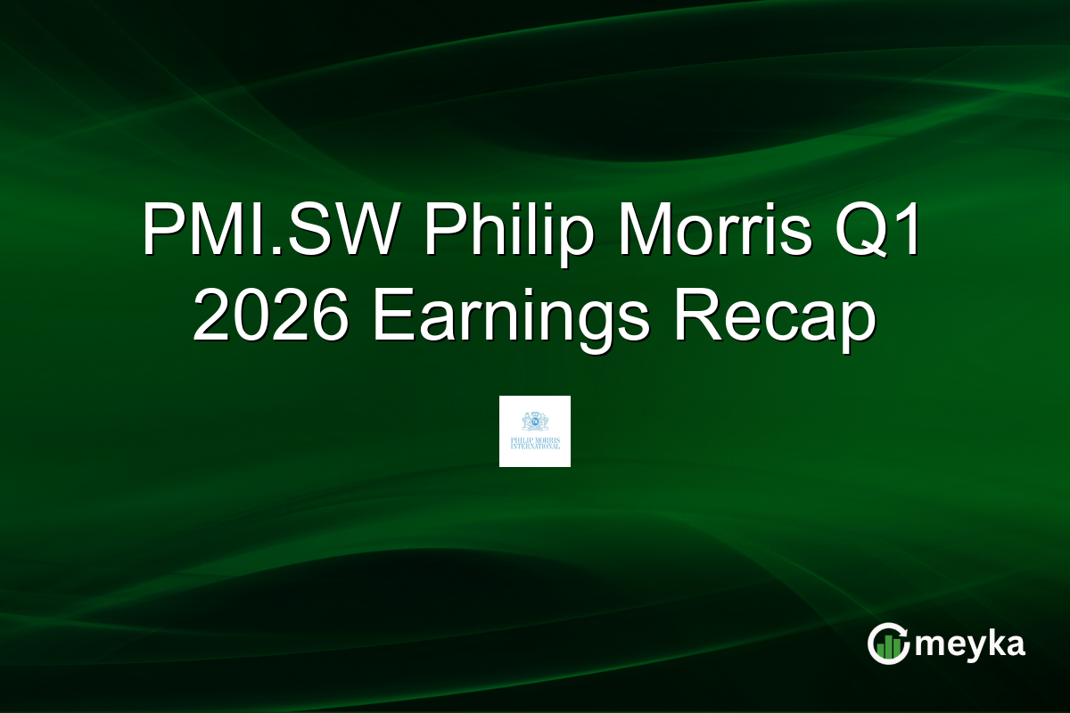 PMI.SW Philip Morris Q1 2026 Earnings Recap