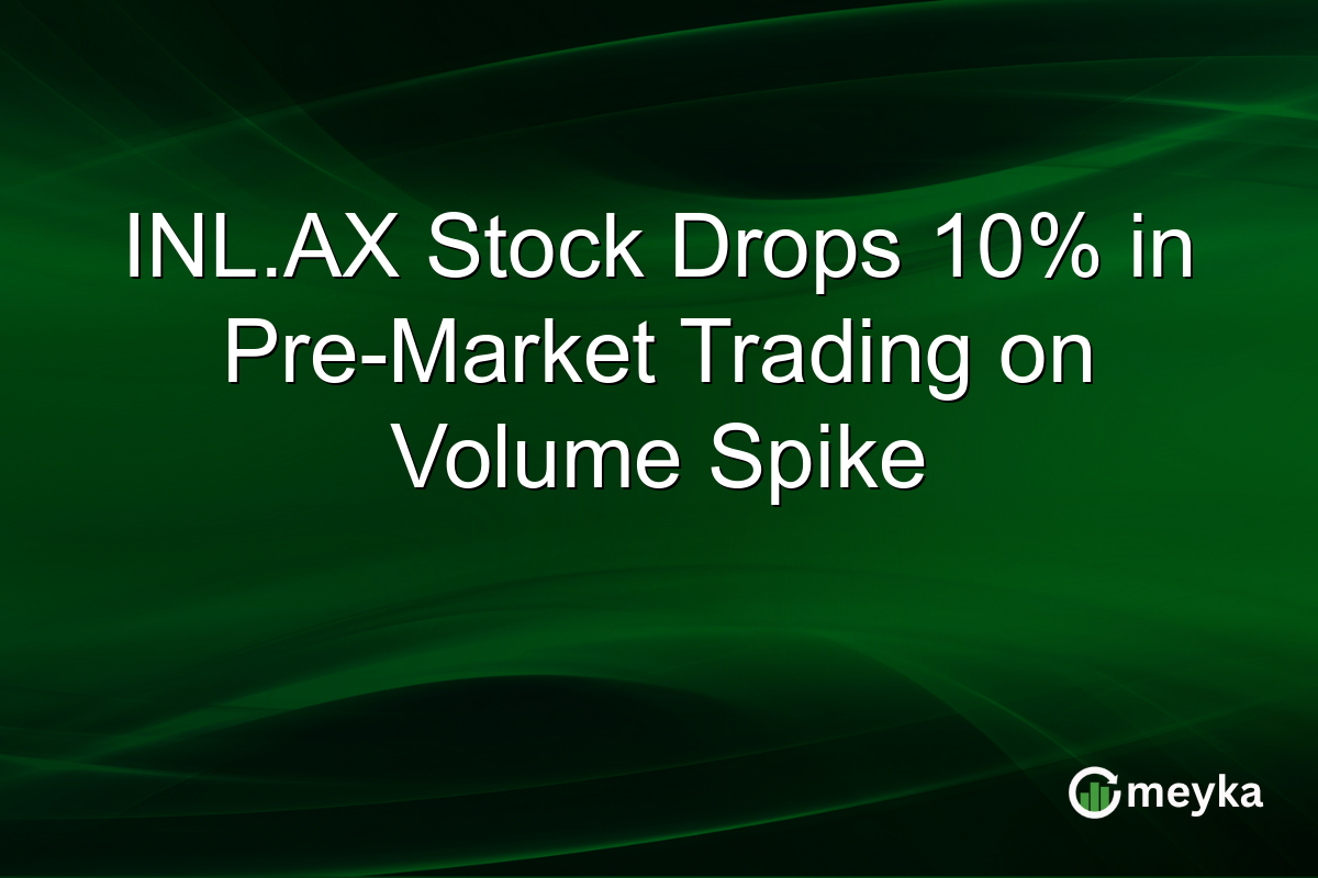INL.AX Stock Drops 10% in Pre-Market Trading on Volume Spike