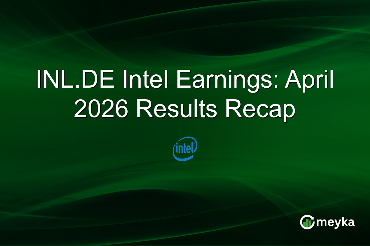 INL.DE Intel Earnings: April 2026 Results Recap
