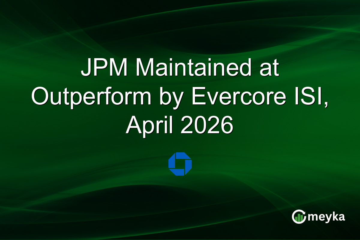 JPM Maintained at Outperform by Evercore ISI, April 2026