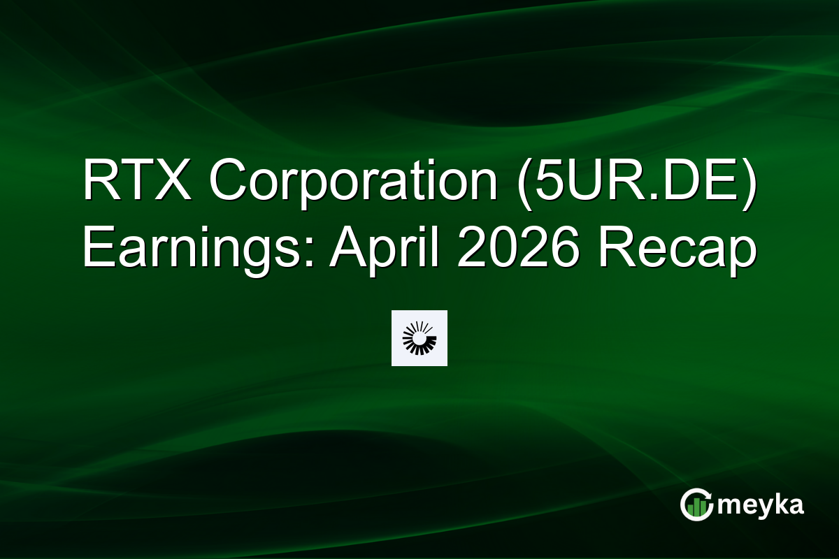 RTX Corporation (5UR.DE) Earnings: April 2026 Recap