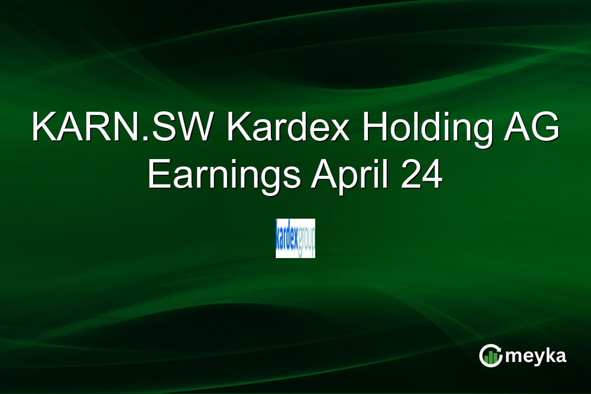 KARN.SW Kardex Holding AG Earnings April 24