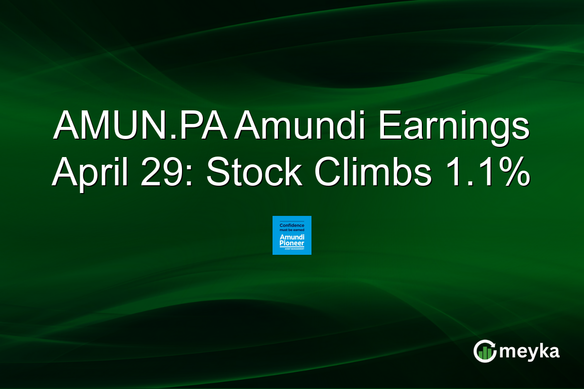 AMUN.PA Amundi Earnings April 29: Stock Climbs 1.1%