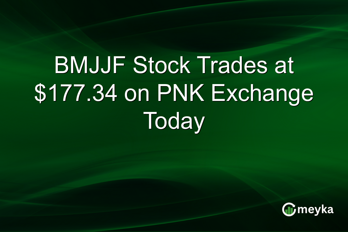BMJJF Stock Trades at $177.34 on PNK Exchange Today