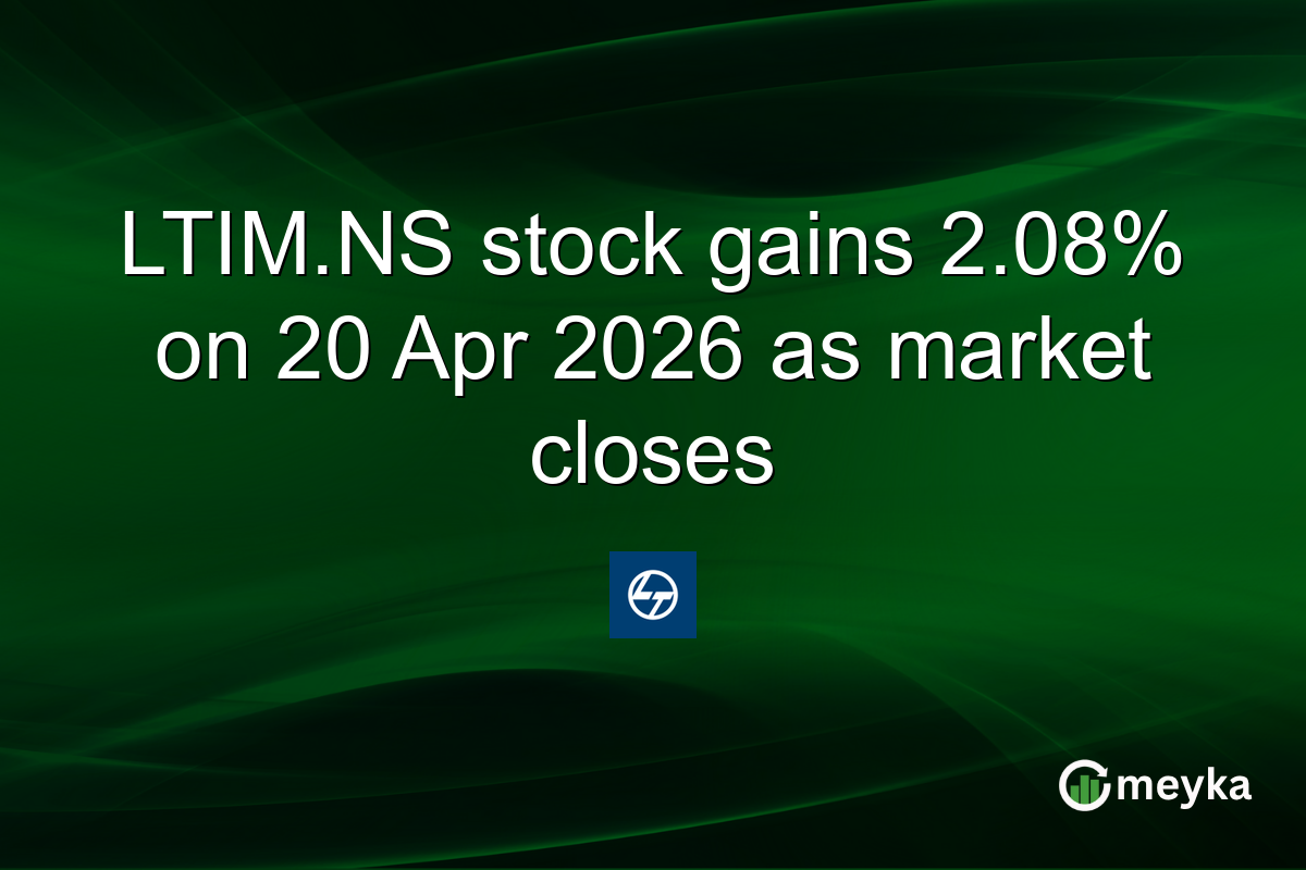 LTIM.NS stock gains 2.08% on 20 Apr 2026 as market closes