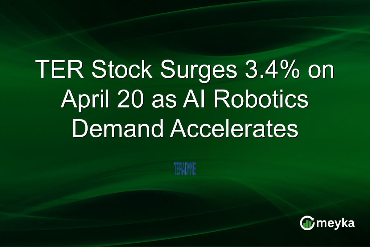 TER Stock Surges 3.4% on April 20 as AI Robotics Demand Accelerates