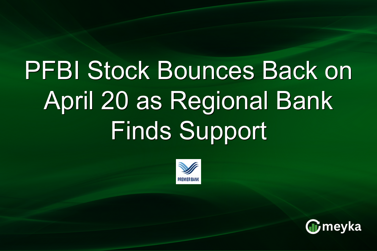 PFBI Stock Bounces Back on April 20 as Regional Bank Finds Support