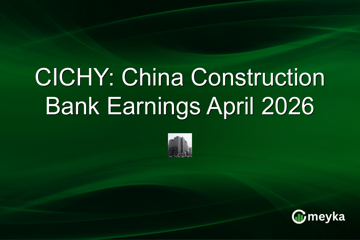 CICHY: China Construction Bank Earnings April 2026