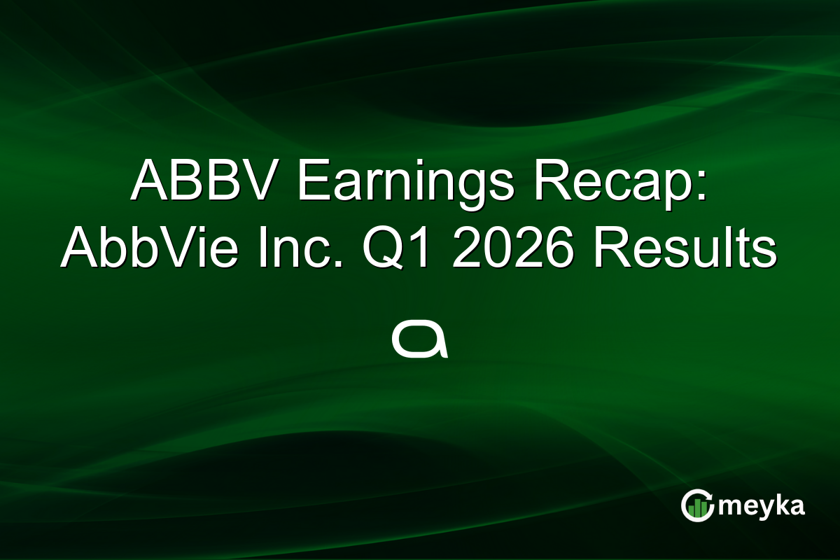 ABBV Earnings Recap: AbbVie Inc. Q1 2026 Results