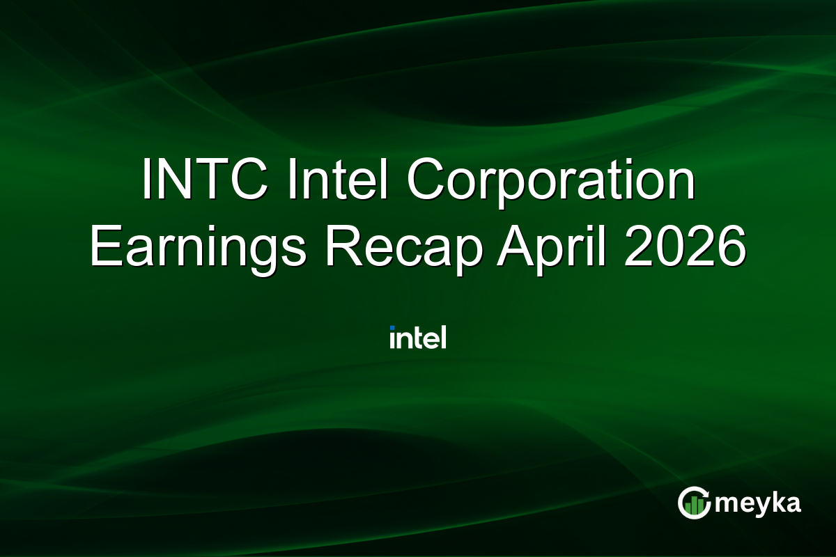 INTC Intel Corporation Earnings Recap April 2026