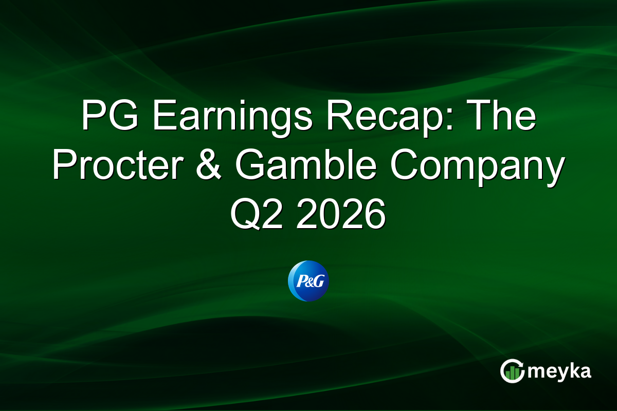 PG Earnings Recap: The Procter & Gamble Company Q2 2026
